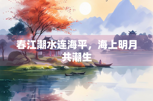 春江潮水连海平，海上明月共潮生