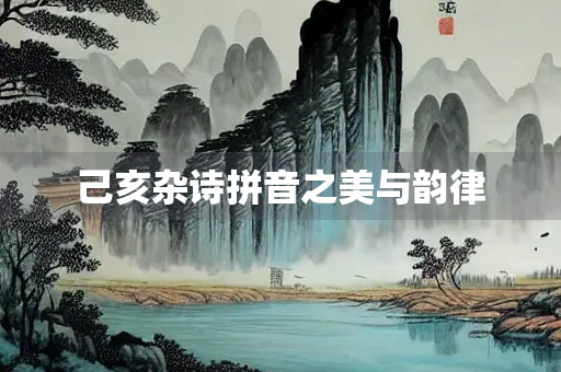 己亥杂诗拼音之美与韵律