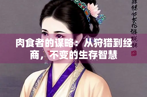 肉食者的谋略：从狩猎到经商，不变的生存智慧