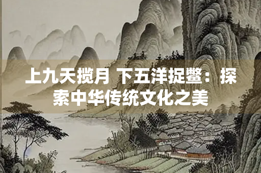 上九天揽月 下五洋捉鳖：探索中华传统文化之美