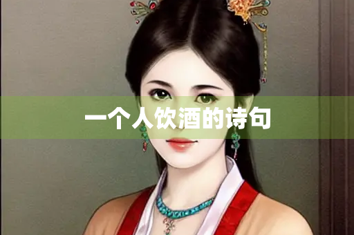 一个人饮酒的诗句