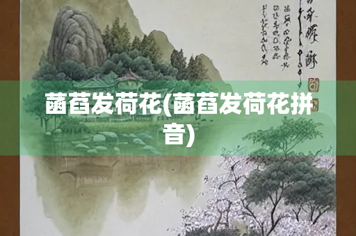 菡萏发荷花(菡萏发荷花拼音)
