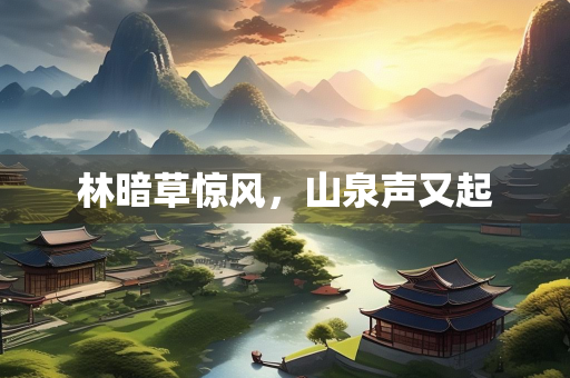 林暗草惊风，山泉声又起