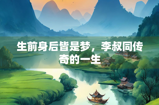 生前身后皆是梦，李叔同传奇的一生