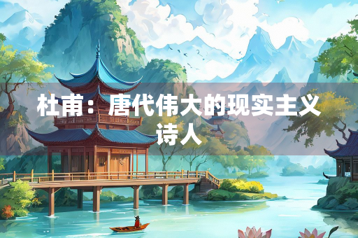 杜甫：唐代伟大的现实主义诗人