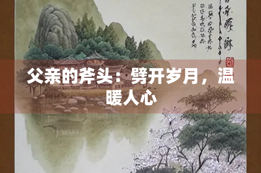 父亲的斧头：劈开岁月，温暖人心
