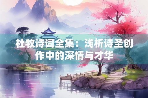 杜牧诗词全集：浅析诗圣创作中的深情与才华
