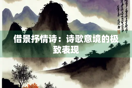 借景抒情诗：诗歌意境的极致表现