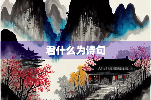 君什么为诗句