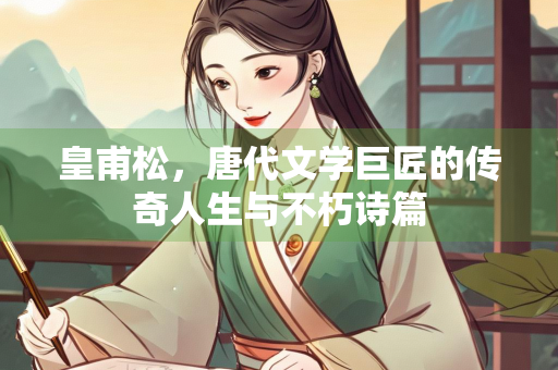 皇甫松，唐代文学巨匠的传奇人生与不朽诗篇