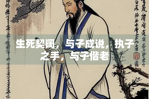生死契阔，与子成说，执子之手，与子偕老
