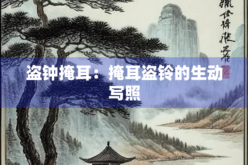 盗钟掩耳：掩耳盗铃的生动写照