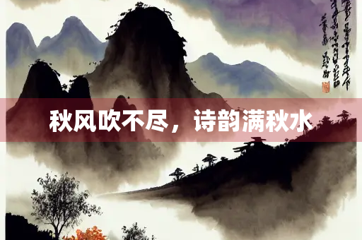 秋风吹不尽，诗韵满秋水