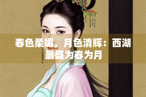春色柔媚，月色清辉：西湖最盛为春为月