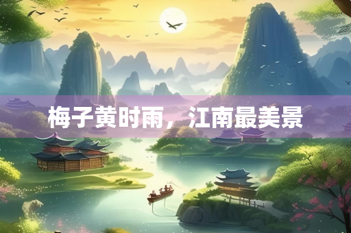 梅子黄时雨，江南最美景