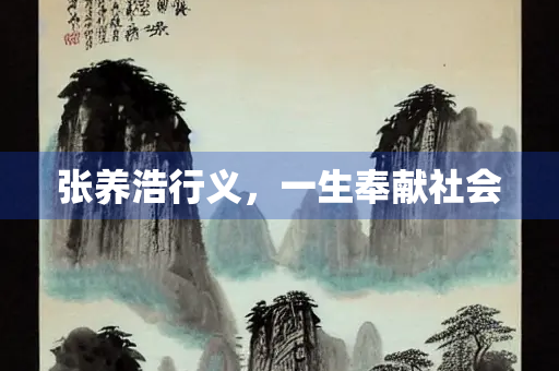 张养浩行义，一生奉献社会