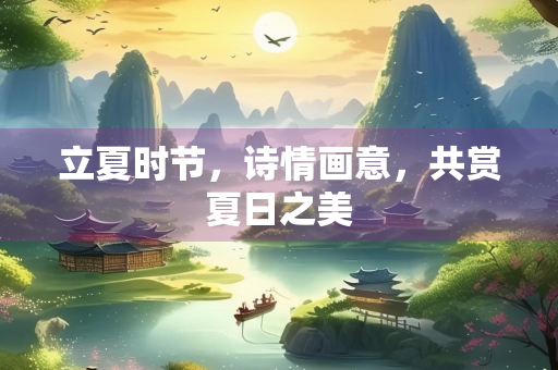 立夏时节，诗情画意，共赏夏日之美
