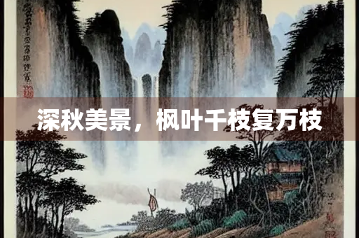 深秋美景，枫叶千枝复万枝