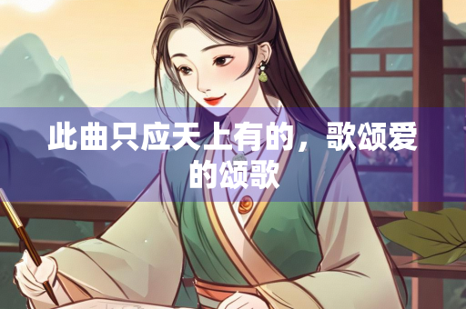 此曲只应天上有的，歌颂爱的颂歌