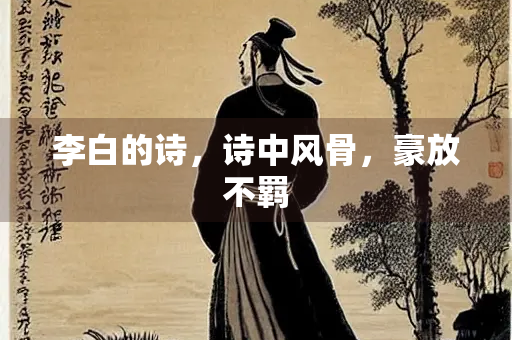 李白的诗，诗中风骨，豪放不羁