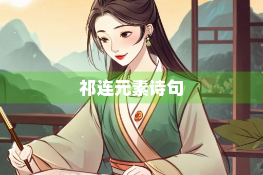 祁连元素诗句
