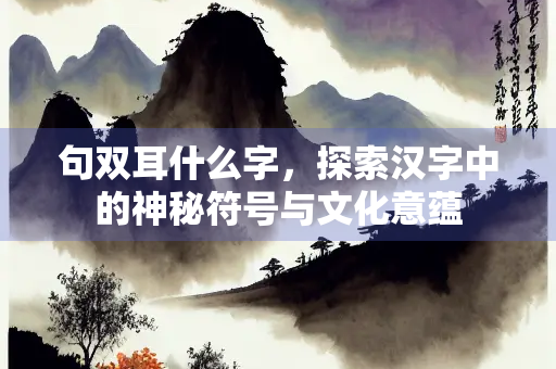 句双耳什么字，探索汉字中的神秘符号与文化意蕴