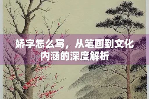 娇字怎么写,从笔画到文化内涵的深度解析 娇字怎么写,从笔画到文化内涵的深度解析