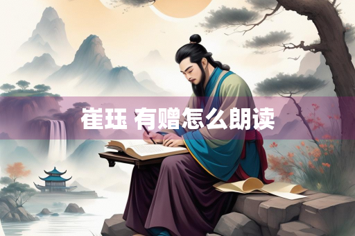 崔珏 有赠怎么朗读