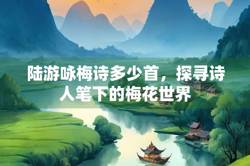 陆游咏梅诗多少首，探寻诗人笔下的梅花世界