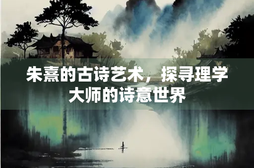 朱熹的古诗艺术，探寻理学大师的诗意世界