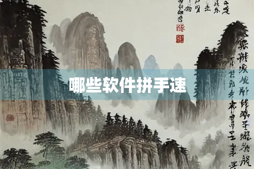 哪些软件拼手速