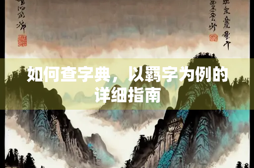 如何查字典，以羁字为例的详细指南
