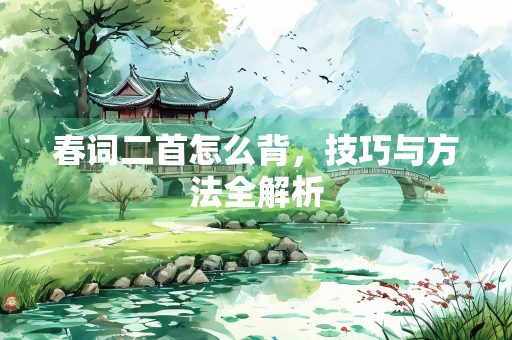 春词二首怎么背，技巧与方法全解析