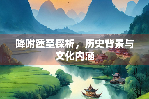 降附踵至探析，历史背景与文化内涵