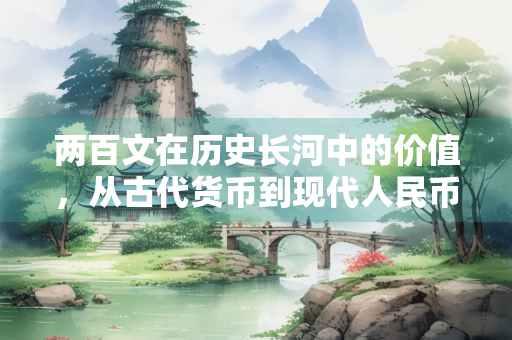 两百文在历史长河中的价值，从古代货币到现代人民币的演变