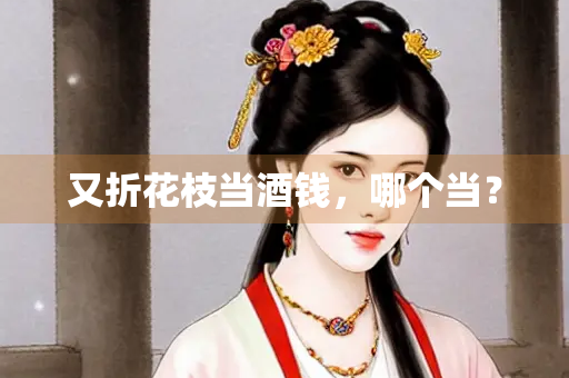 又折花枝当酒钱，哪个当？