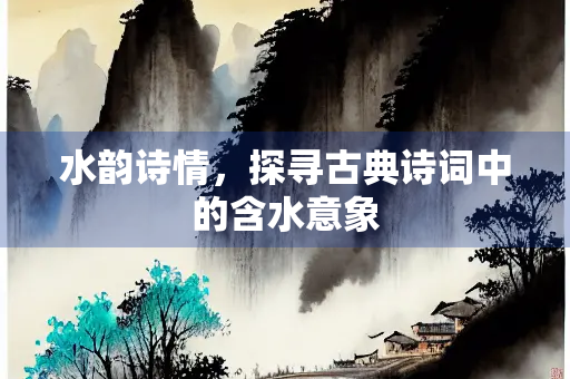 水韵诗情,探寻古典诗词中的含水意象 水韵诗情,探寻古典诗词中的含水意象
