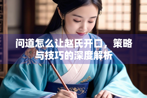 问道怎么让赵氏开口，策略与技巧的深度解析