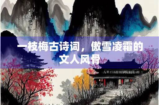 一枝梅古诗词，傲雪凌霜的文人风骨