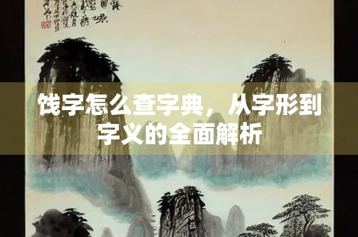 饯字怎么查字典，从字形到字义的全面解析