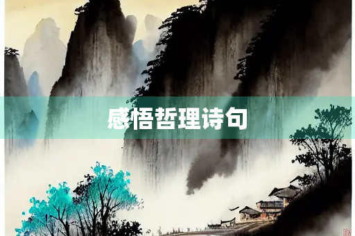 感悟哲理诗句