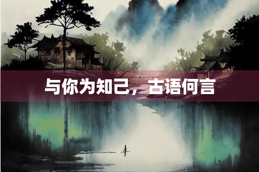 与你为知己，古语何言