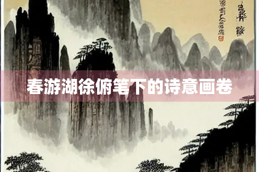 春游湖徐俯笔下的诗意画卷