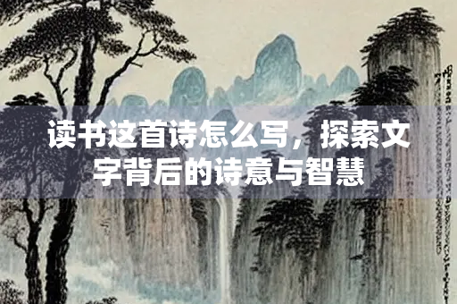 读书这首诗怎么写，探索文字背后的诗意与智慧