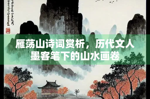 雁荡山诗词赏析，历代文人墨客笔下的山水画卷