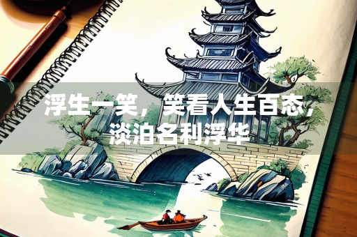 浮生一笑，笑看人生百态，淡泊名利浮华