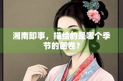湘南即事，描绘的是哪个季节的画卷？