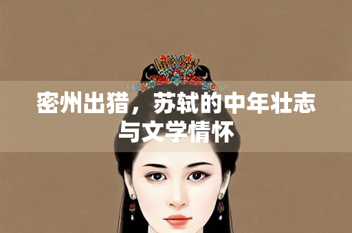 密州出猎，苏轼的中年壮志与文学情怀