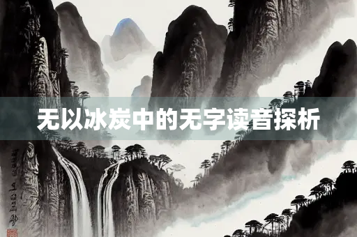 无以冰炭中的无字读音探析