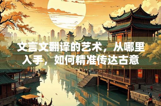 文言文翻译的艺术，从哪里入手，如何精准传达古意